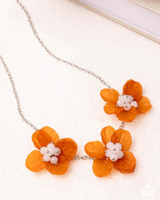 Load image into Gallery viewer, Petaled Promotion - Orange Necklace
