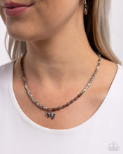 Load image into Gallery viewer, Dainty Dimension - Brown (Silver Bow) Necklace
