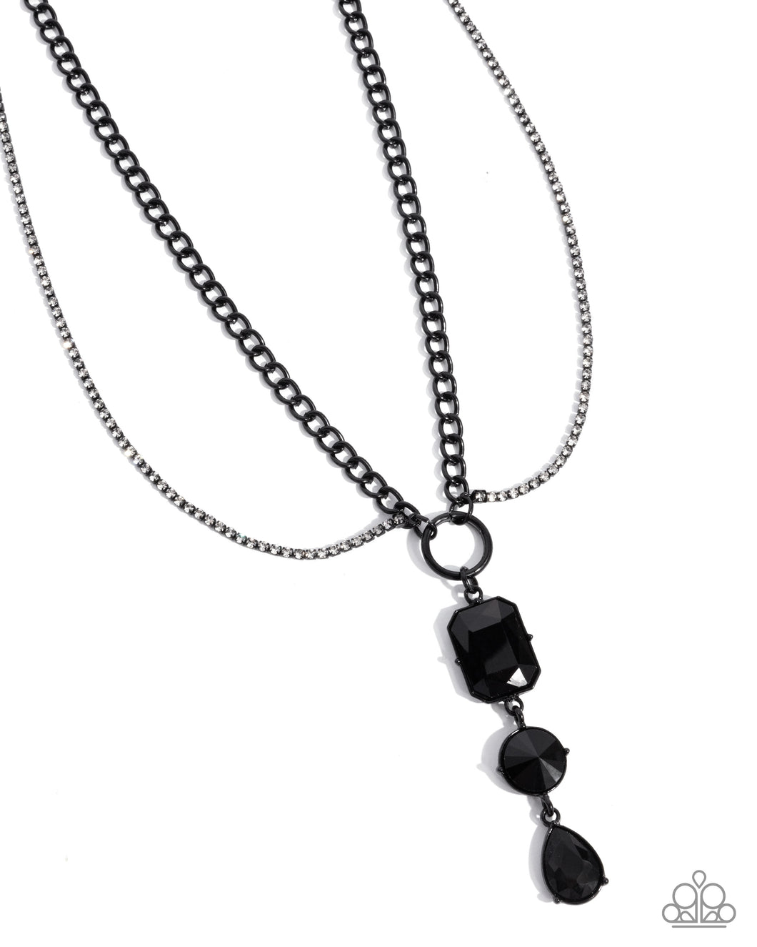 I Like Me Better - Black Teardrop Necklace