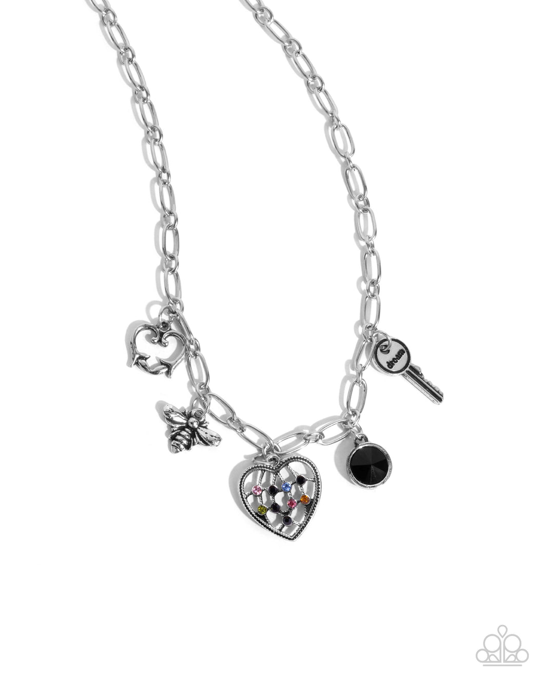 Reminiscent Reveal - Black (Charm) Necklace