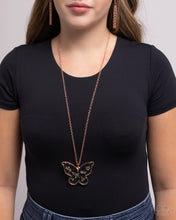 Load image into Gallery viewer, Skyward Shells - Copper (Penny Copper Butterfly) Necklace
