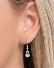 Load image into Gallery viewer, Keep it LEAF - White Rhinestone Leaf (Silver Heart) Necklace
