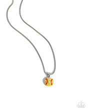 Load image into Gallery viewer, Throw a Softball - Yellow Necklace
