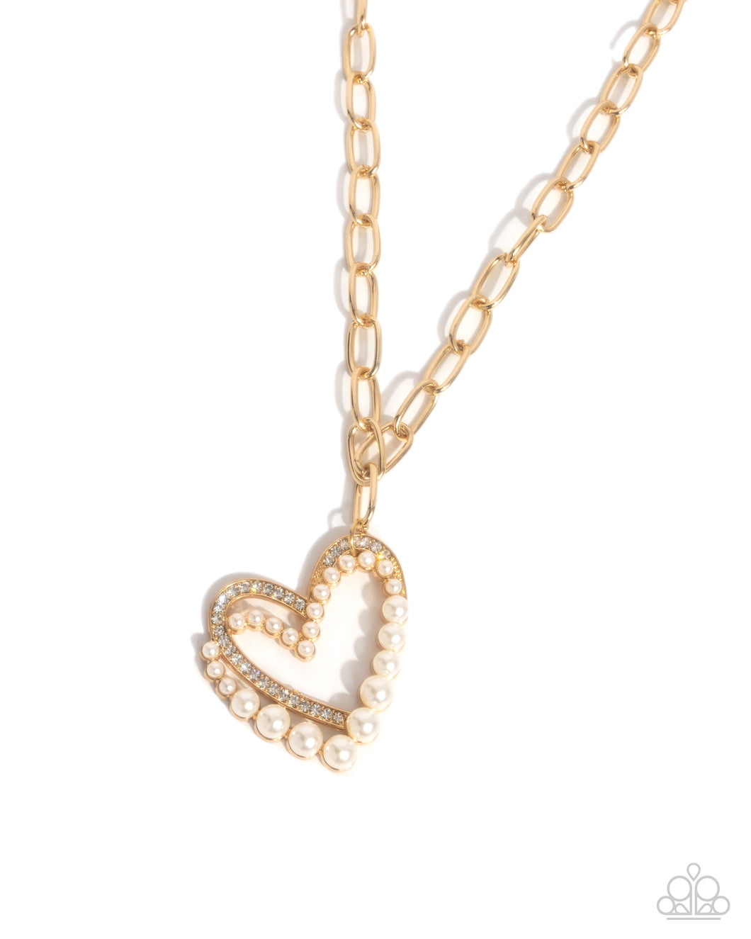 Introducing Me - Gold (Heart/Pearl) Necklace