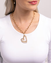 Load image into Gallery viewer, Introducing Me - Gold (Heart/Pearl) Necklace

