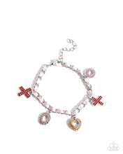 Load image into Gallery viewer, Complete Look - Multi Set: Courting Change - Multi Bracelet and XOXO Stream - Multi Earring (BB-MT-GC)
