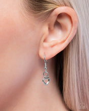 Load image into Gallery viewer, Complete Look - White Rhinestone  (Charm) Set: LOCK of Love - White Necklace and Luxurious Locks - White Bracelet (BB-WT-GJ)
