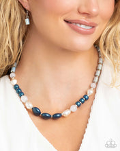 Load image into Gallery viewer, Complete Look - Blue Set: Captivating Can-Can - Blue Necklace and Charming Can-Can - Blue Bracelet (BB-BL-FY)
