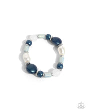 Load image into Gallery viewer, Complete Look - Blue Set: Captivating Can-Can - Blue Necklace and Charming Can-Can - Blue Bracelet (BB-BL-FY)
