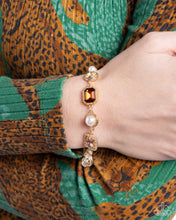 Load image into Gallery viewer, Complete Look - Brown Necklace and Bracelet Set- Dumbfounding Decadence - Brown Necklace and Dumbfounding Dazzle - Brown Bracelet (BB-BN-FV)
