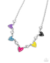 Load image into Gallery viewer, Complete Look - Multi (Heart) Set: Friendly Fringe - Multi Necklace and Friendly Finale - Multi Bracelet (BB-MT-FG)
