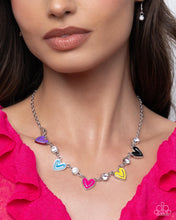 Load image into Gallery viewer, Complete Look - Multi (Heart) Set: Friendly Fringe - Multi Necklace and Friendly Finale - Multi Bracelet (BB-MT-FG)
