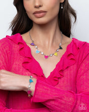 Load image into Gallery viewer, Complete Look - Multi (Heart) Set: Friendly Fringe - Multi Necklace and Friendly Finale - Multi Bracelet (BB-MT-FG)

