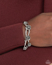 Load image into Gallery viewer, Complete Look - Silver (Rose) Set: Rosy Reputation - Silver Necklace and Botanical Blend - Silver Bracelet (BB-SV-ET)
