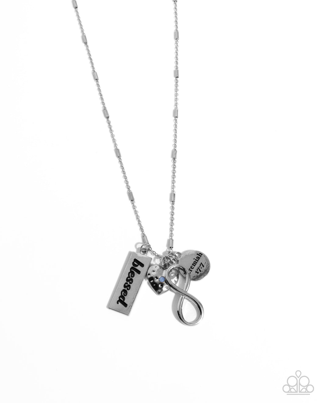 Confidence in Him - Blue (Charm) Necklace