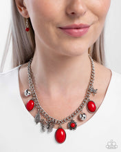 Load image into Gallery viewer, Garden Center - Red (Charm) Necklace
