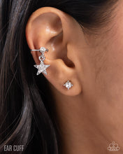 Load image into Gallery viewer, Cosmic Cool - White (Rhinestone) Cuff Earring
