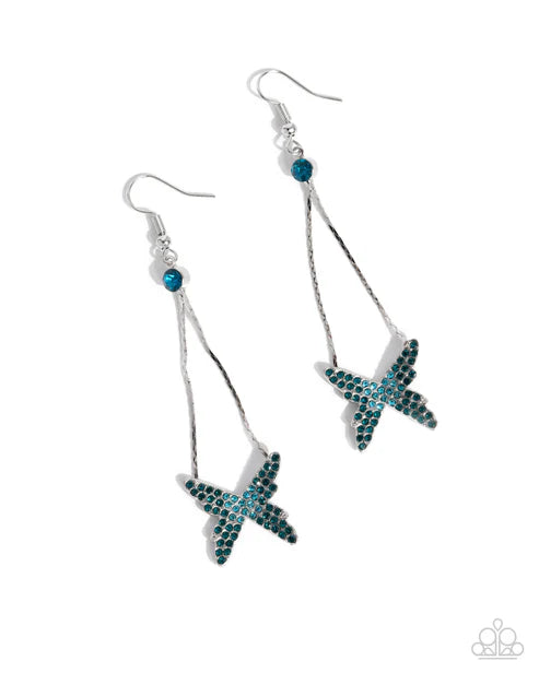 Pick A FLIGHT - Blue (Butterfly) Earring