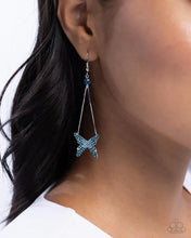 Load image into Gallery viewer, Pick A FLIGHT - Blue (Butterfly) Earring
