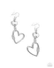 Load image into Gallery viewer, Eternally Enamored - White (Heart) Earring
