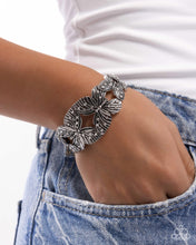 Load image into Gallery viewer, Mariposa Makeover - White (Rhinestone) Butterfly Bracelet
