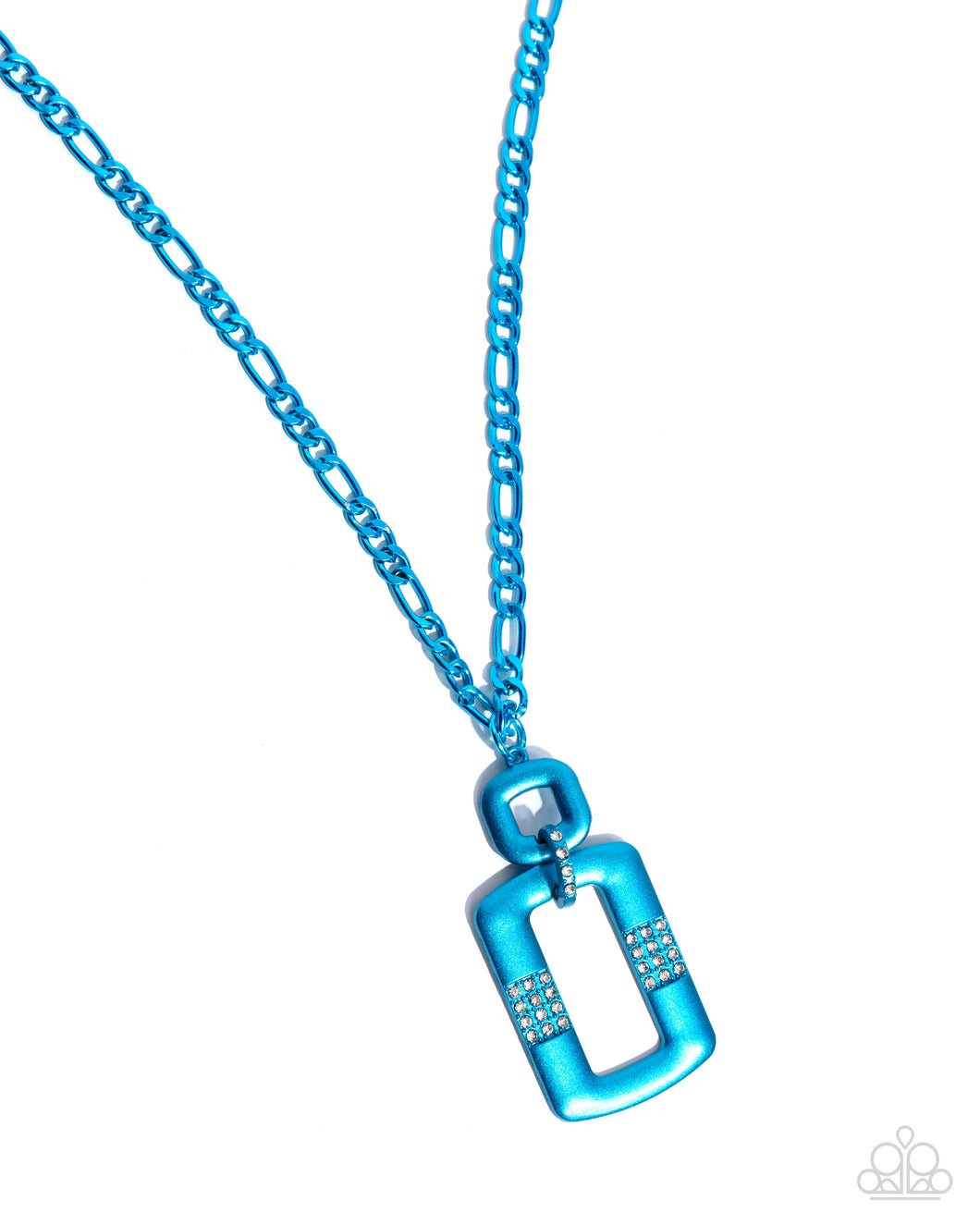 Metallic Movement - Blue Necklace