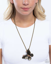 Load image into Gallery viewer, Flight Test - Brass (Butterfly) Necklace
