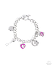 Load image into Gallery viewer, Complete Look - Pink Heart Set : Momentary Bliss - Pink Necklace &amp; Momentary Balance - Pink Bracelet (Necklace and Bracelet Complete Set) -BB-PK-CT

