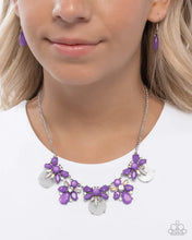 Load image into Gallery viewer, Socialite Statement - Purple Necklace
