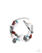 Load image into Gallery viewer, Sentimental Serenity - Complete Look - Red Set: Secretive Sentiment - Red Necklace and Sentimental Statement - Red Bracelet  (BB-RD-HH)
