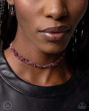 Load image into Gallery viewer, Complete Look - Red Set: Terrific Trio - Red Necklace andThrilling Trio - Red Bracelet (BB-RD-EH)
