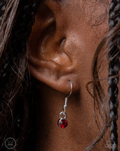 Load image into Gallery viewer, Complete Look - Red Set: Terrific Trio - Red Necklace andThrilling Trio - Red Bracelet (BB-RD-EH)
