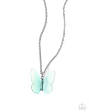 Load image into Gallery viewer, Complete Look - Blue Butterfly Set: Fine Flight - Blue Necklace and Free-Spirited Flight - Blue Ring (BB-BL-DV)

