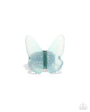 Load image into Gallery viewer, Complete Look - Blue Butterfly Set: Fine Flight - Blue Necklace and Free-Spirited Flight - Blue Ring (BB-BL-DV)
