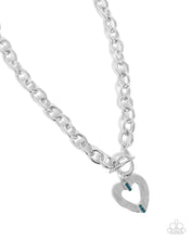 Load image into Gallery viewer, Complete Look - Blue Heart Set: Affectionate Assist - Blue Heart Necklace and Affectionate Assembly - Blue Heart Bracelet (Necklace and Bracelet Complete Set) - BB-BL-CY
