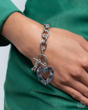 Load image into Gallery viewer, Complete Look - Blue Heart Set: Affectionate Assist - Blue Heart Necklace and Affectionate Assembly - Blue Heart Bracelet (Necklace and Bracelet Complete Set) - BB-BL-CY
