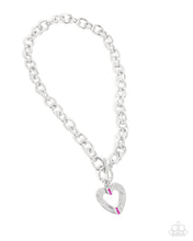 Load image into Gallery viewer, Complete Look Pink Heart Set: Affectionate Assist - Pink Necklace and Affectionate Assembly - Pink Bracelet (Necklace and Bracelet Set) - BB-PK-CW
