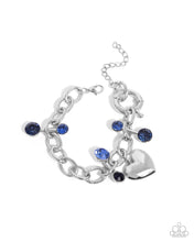 Load image into Gallery viewer, Complete Look - Blue Set: Seesaw Statement - Blue Necklace and Seesaw Shimmer - Blue Bracelet (BB-BL-CN)
