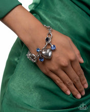 Load image into Gallery viewer, Complete Look - Blue Set: Seesaw Statement - Blue Necklace and Seesaw Shimmer - Blue Bracelet (BB-BL-CN)
