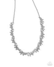 Load image into Gallery viewer, Complete Look - White (Rhinestone) Set: Leafy Lady - White Necklace and Leafy Lass - White Bracelet (BB-WT-CI)
