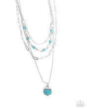 Load image into Gallery viewer, Complete Look - Blue (Turquoise) Set: Blending In - Blue Necklace and Badlands Blend - Blue Bracelet (BB-BL-CA)
