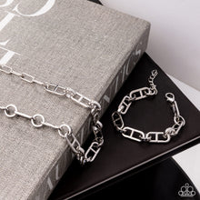 Load image into Gallery viewer, WHEEL Life - Complete Look - Silver: The WHEEL Thing - Silver Necklace and Wheel Boss - Silver Bracelet (BB-SV-CE)
