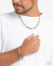 Load image into Gallery viewer, WHEEL Life - Complete Look - Silver: The WHEEL Thing - Silver Necklace and Wheel Boss - Silver Bracelet (BB-SV-CE)

