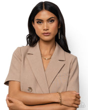 Load image into Gallery viewer, Complete Look - Gold Set: Mismatched Maverick - Gold Necklace and Mismatched Mechanic - Gold  Bracelet (BB-GD-BU)
