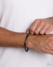 Load image into Gallery viewer, Complete Look Men&#39;s Black (Gunmetal) Set: Alternative Appeal - Black Necklace and Alternative Approach - Black Bracelet( BB-BK-BH)
