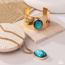Load image into Gallery viewer, Complete Look: Rule the Light - Blue Set - Rule the Night - Blue Necklace and Rule the Flight - Blue Bracelet (BB-BL-HM)
