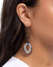 Load image into Gallery viewer, Teardrop Triumph - Black (Gunmetal) Earring
