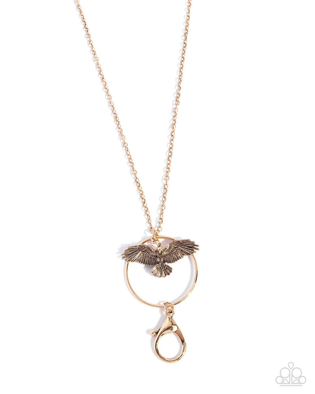 Exemplary Eagle - Gold (Lanyard) Necklace