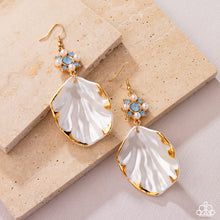 Load image into Gallery viewer, Coastal Candidate - Blue White Seashell) Earring
