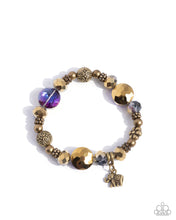 Load image into Gallery viewer, Zoology Degree - Purple (Brass Elephant) Bracelet
